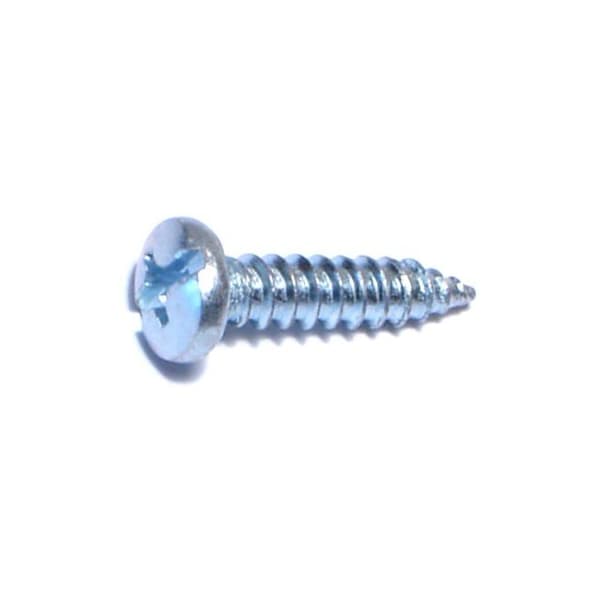 Midwest Fastener Sheet Metal Screw, #7 x 5/8 in, Zinc Plated Steel Pan Head Combination Phillips/Slotted Drive 03168 - main